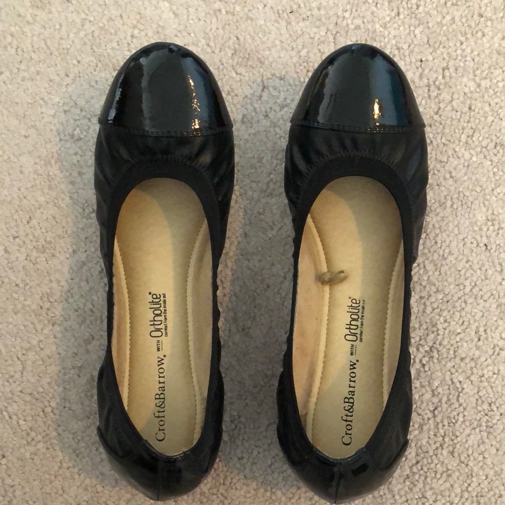 Croft & Barrow | black flats